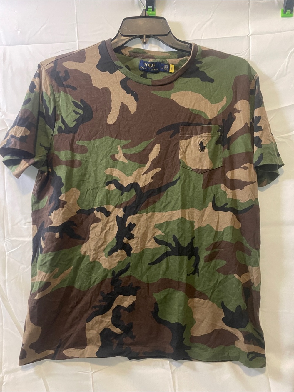 Polo by Ralph Lauren Men’s Camo Pocket Tee - Green/Brown/Tan